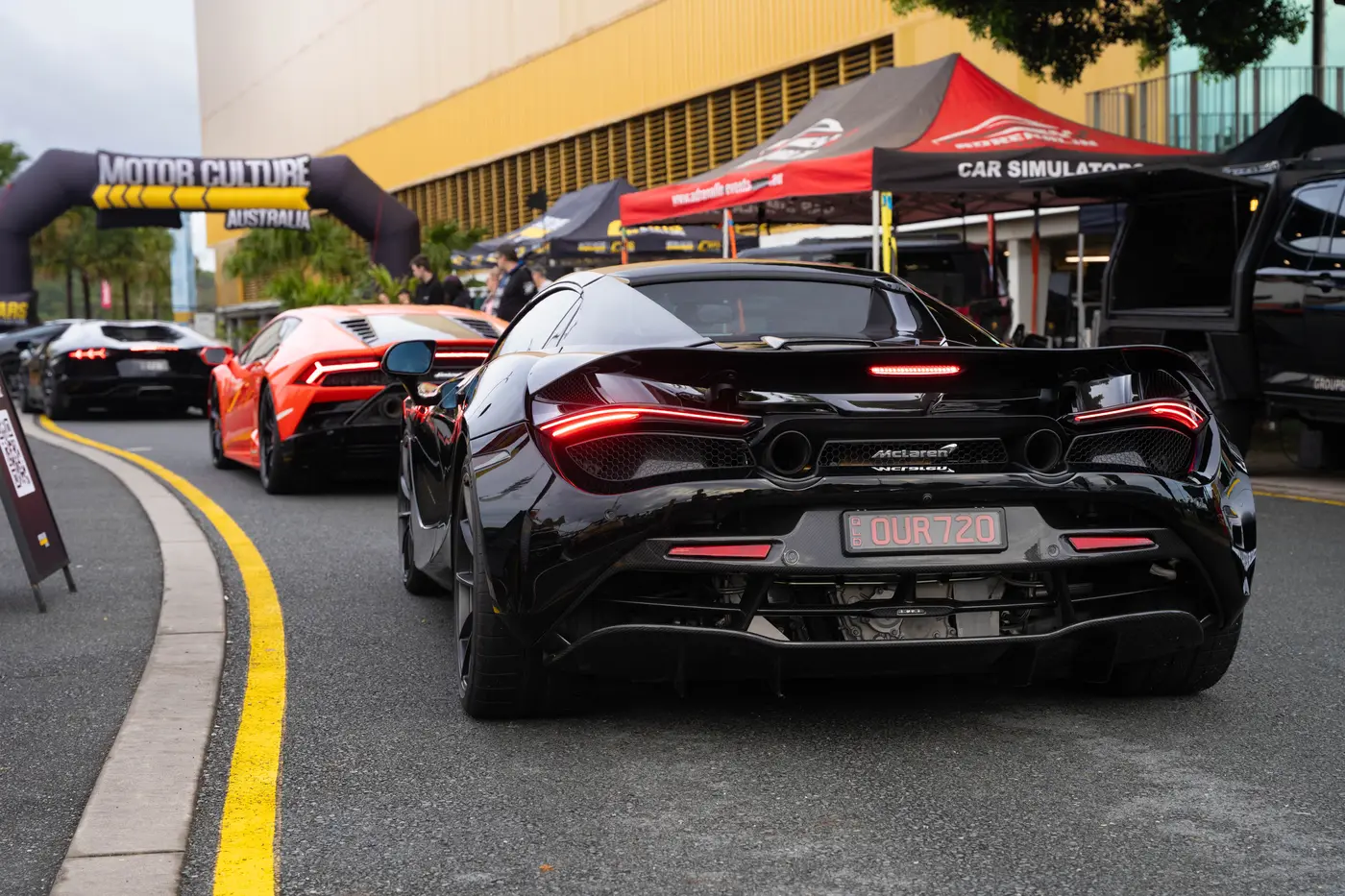 Supercars on show