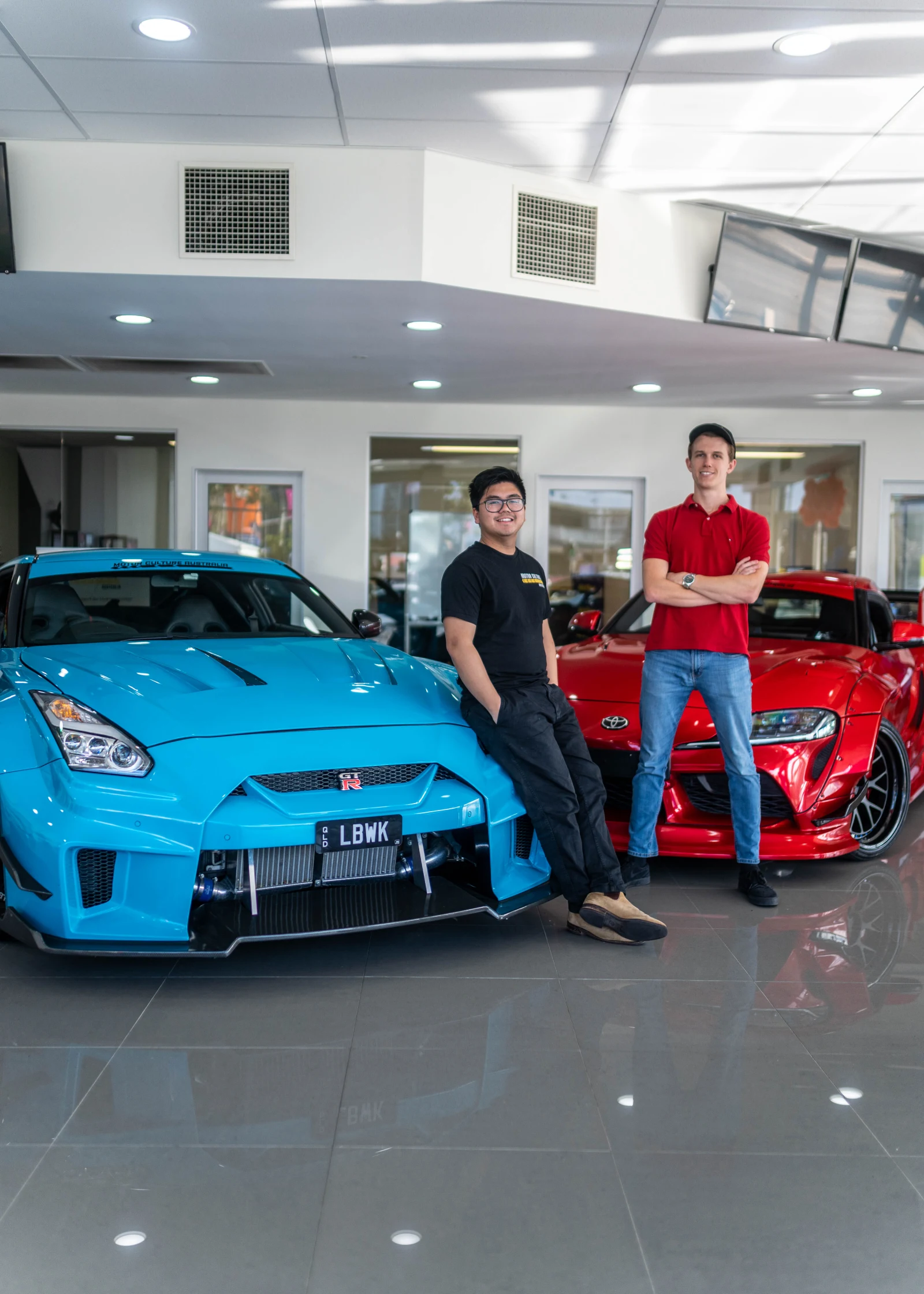 The two founders of Motor Culture Australia