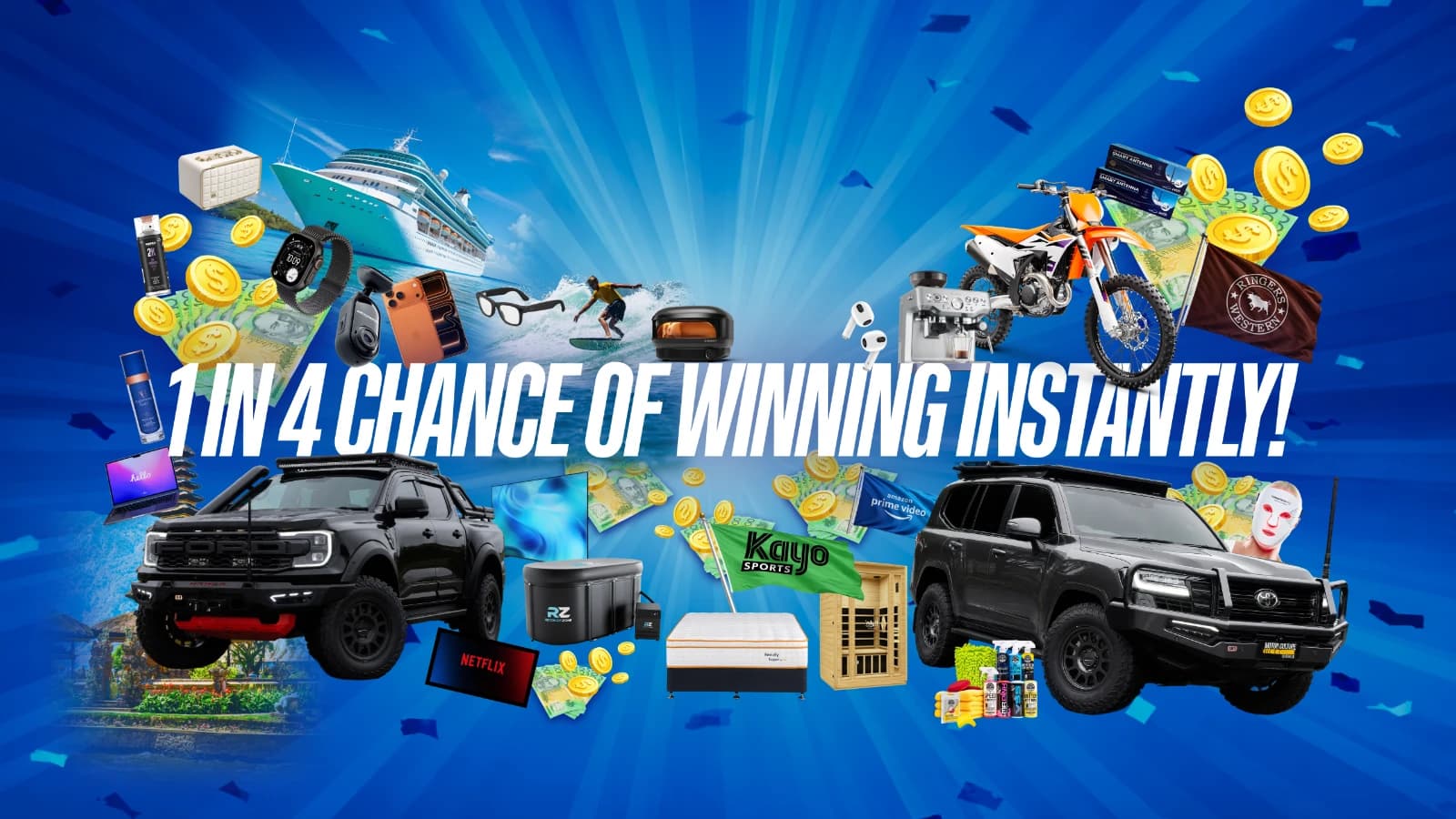 MCA Scratch & Win — 1 in 4 chance of winning instantly