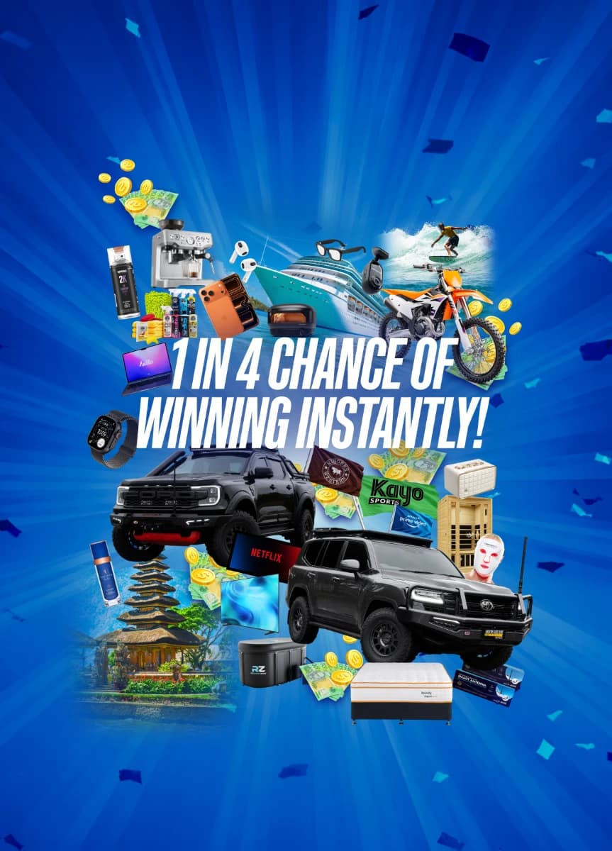 MCA Scratch & Win — 1 in 4 chance of winning instantly