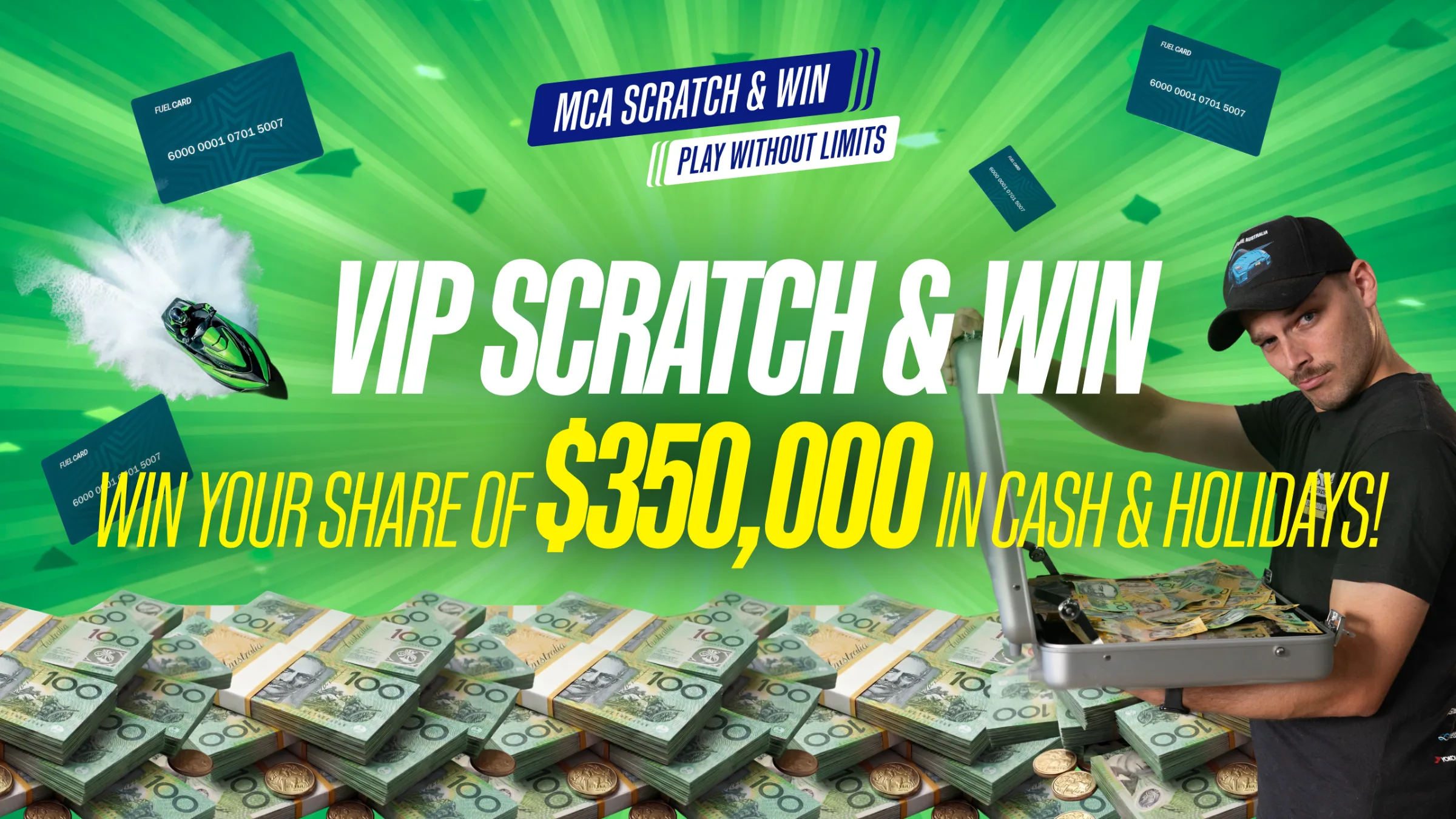 VIP Scratch & Win — win your share of $250,000 in cash