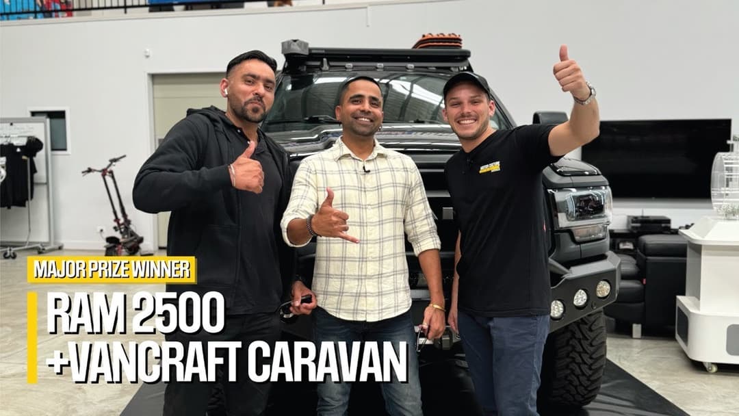 Love's $200,000 life-changing win (RAM 2500 + Vancraft caravan)