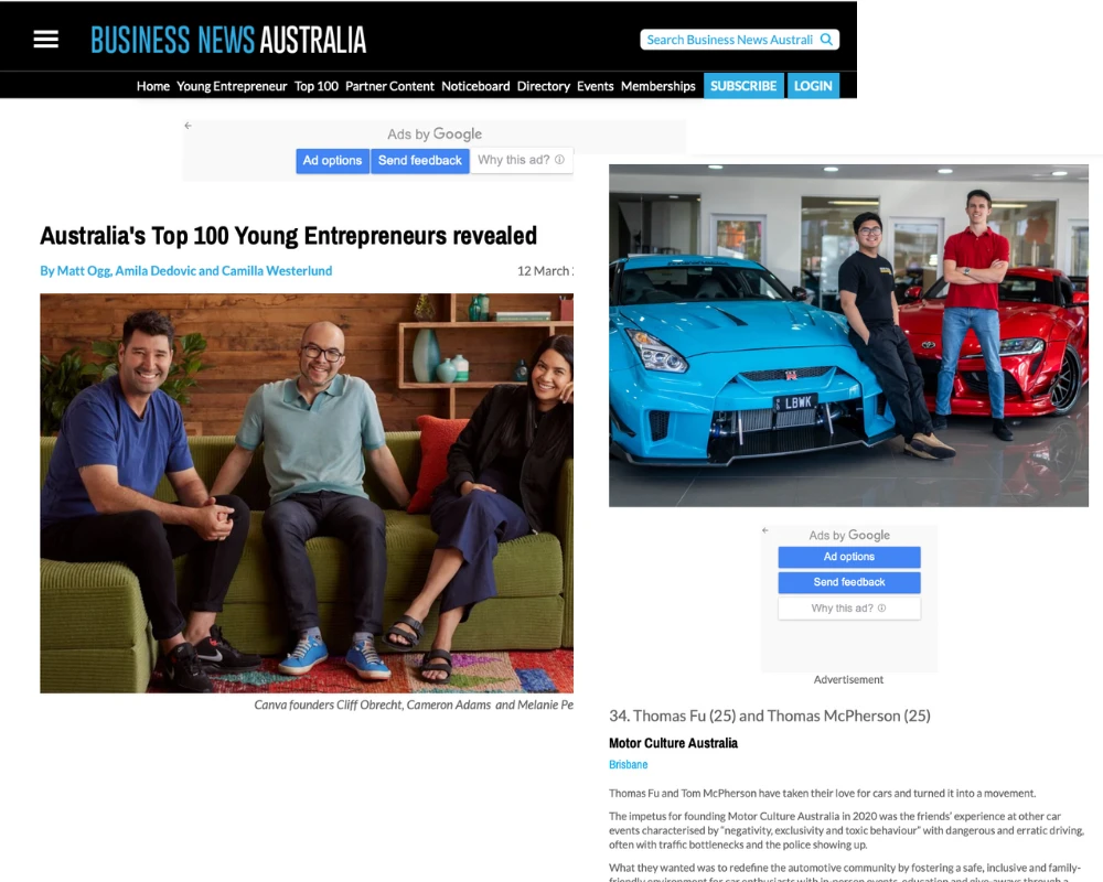 Australia's Top 100 Young Entrepreneurs 2025