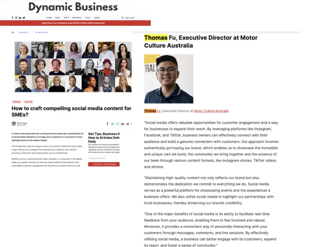 Dynamic Business Online Publication
