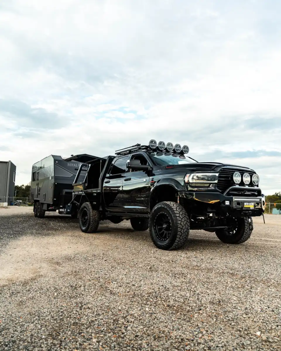 RAM 2500 & ROYAL FLAIR CARAVAN MOTOR CULTURE AUSTRALIA IMAGE (25)